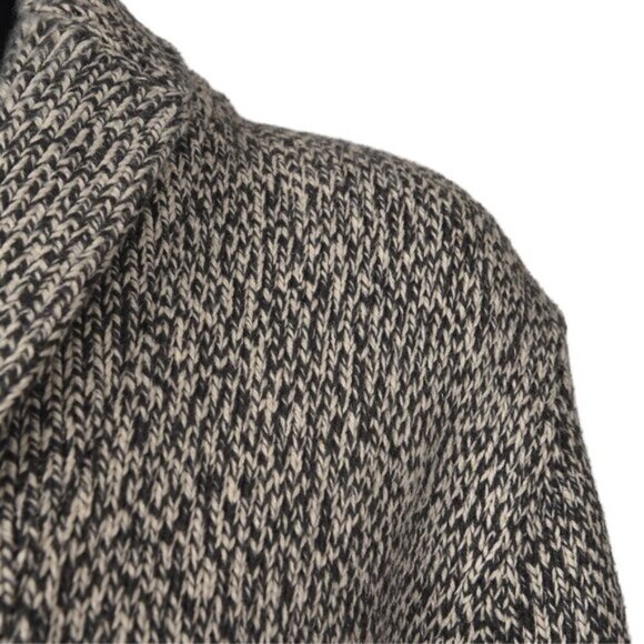 Roots Cabin Canada Cardigan Sweater Gray/White Shawl Collar Size Medium - Picture 4 of 12